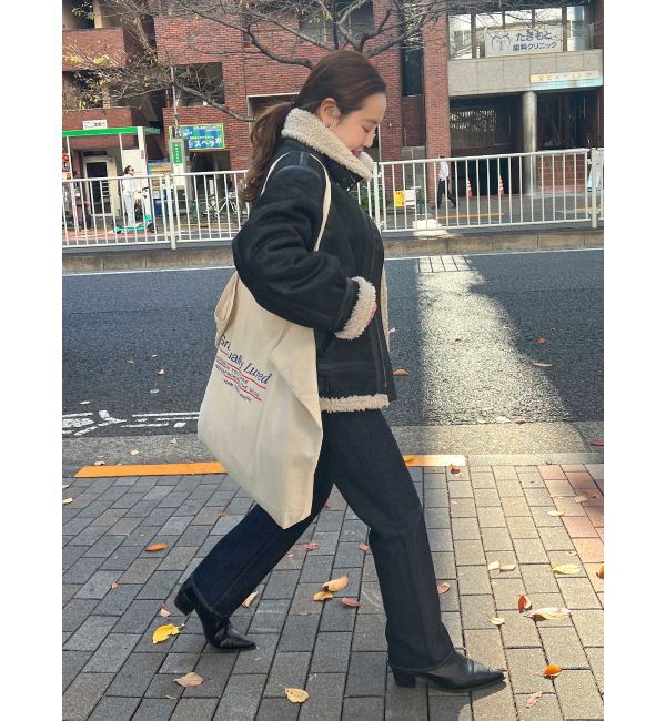 Ungrid「フェイクムートンボアブルゾン」|ブルゾン・スタジャン|