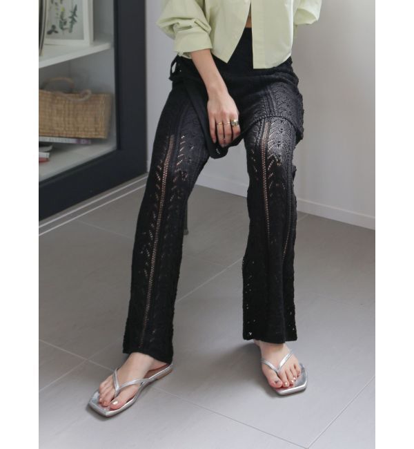 Ungrid「透かし編みスカートセットパンツ」|その他|