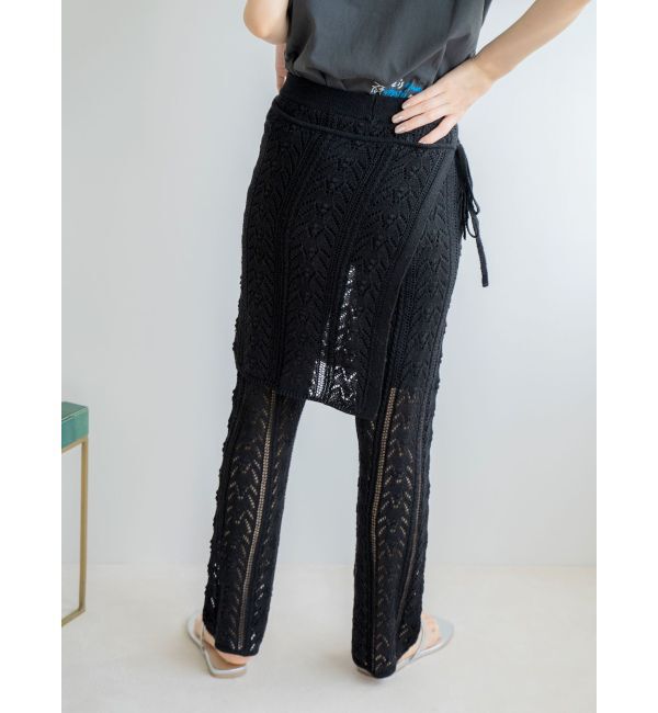 Ungrid「透かし編みスカートセットパンツ」|その他|