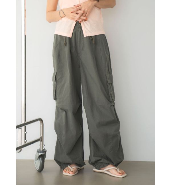 Ungrid「ジップデザインミリタリーパンツ」|カーゴ|