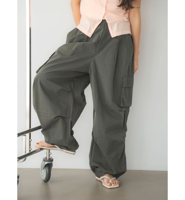 Ungrid「ジップデザインミリタリーパンツ」|カーゴ|
