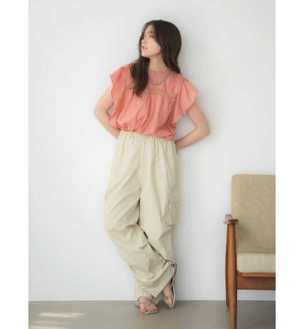 Ungrid「ジップデザインミリタリーパンツ」|カーゴ|