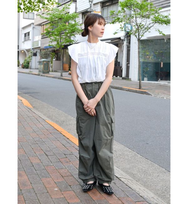Ungrid「ジップデザインミリタリーパンツ」|カーゴ|