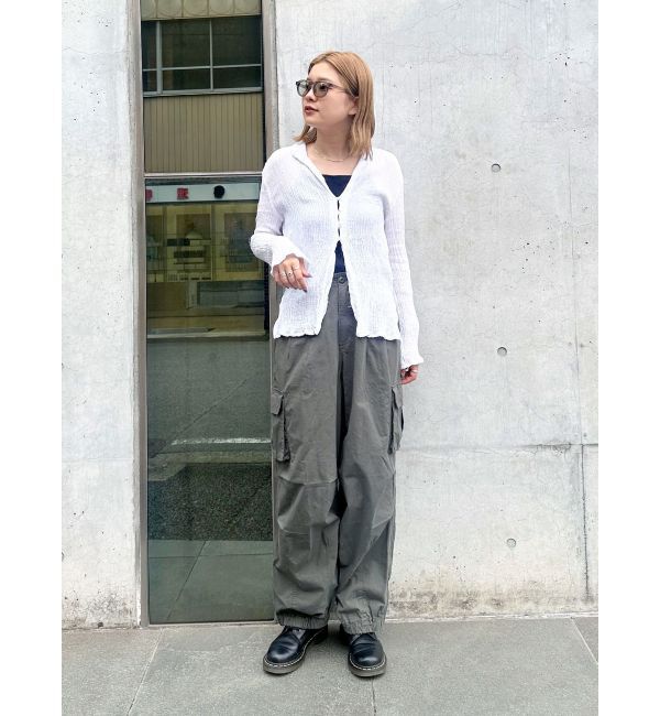 Ungrid「ジップデザインミリタリーパンツ」|カーゴ|
