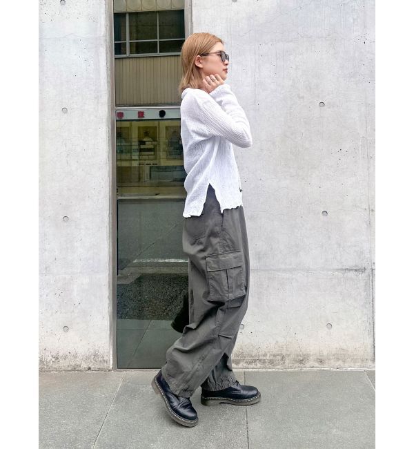 Ungrid「ジップデザインミリタリーパンツ」|カーゴ|