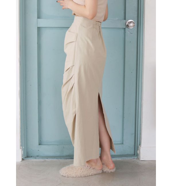 Ungrid「タックデザインアイラインスカート」|スカート|