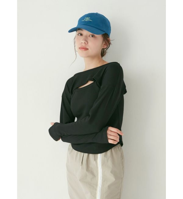 Ungrid「タンクレイヤードショートロングスリーブTee」|Tシャツ・カットソー|