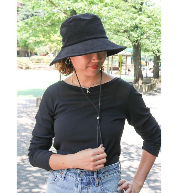 Ungrid「起毛バケットハット」|ハット|ブラック