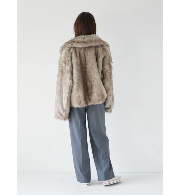 Ungrid「ボリュームデザインファーコート」|ブルゾン・スタジャン|