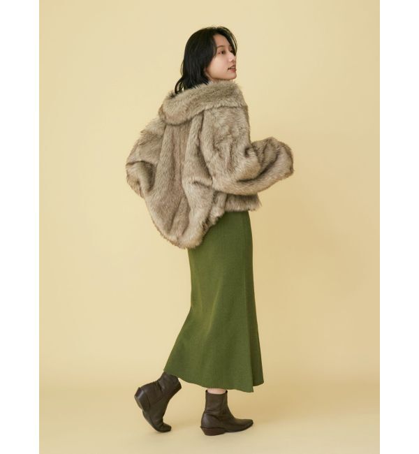 Ungrid「ボリュームデザインファーコート」|ブルゾン・スタジャン|