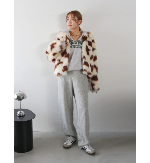 Ungrid「ボリュームデザインファーコート」|ブルゾン・スタジャン|