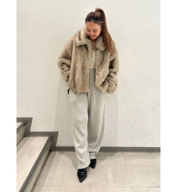 Ungrid「ボリュームデザインファーコート」|ブルゾン・スタジャン|