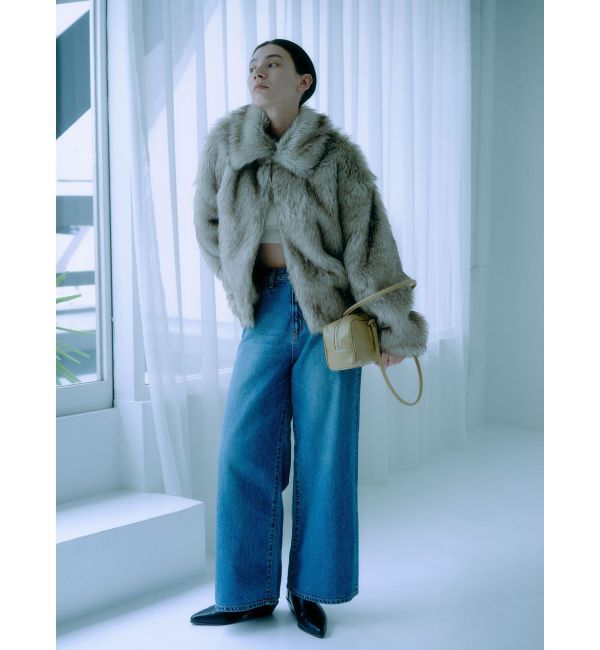 Ungrid「ボリュームデザインファーコート」|ブルゾン・スタジャン|