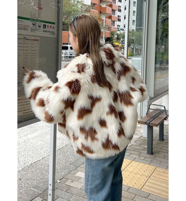 Ungrid「ボリュームデザインファーコート」|ブルゾン・スタジャン|