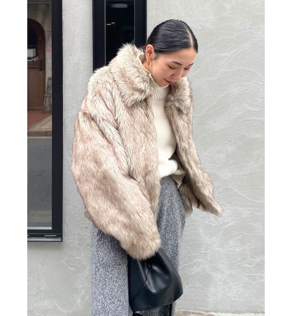 Ungrid「ボリュームデザインファーコート」|ブルゾン・スタジャン|