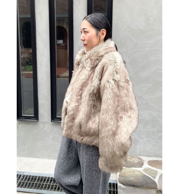 Ungrid「ボリュームデザインファーコート」|ブルゾン・スタジャン|