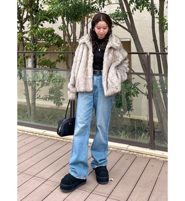 Ungrid「ボリュームデザインファーコート」|ブルゾン・スタジャン|