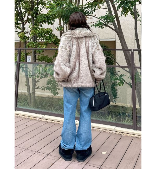 Ungrid「ボリュームデザインファーコート」|ブルゾン・スタジャン|