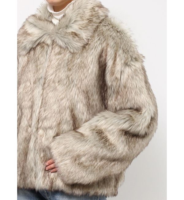 Ungrid「ボリュームデザインファーコート」|ブルゾン・スタジャン|