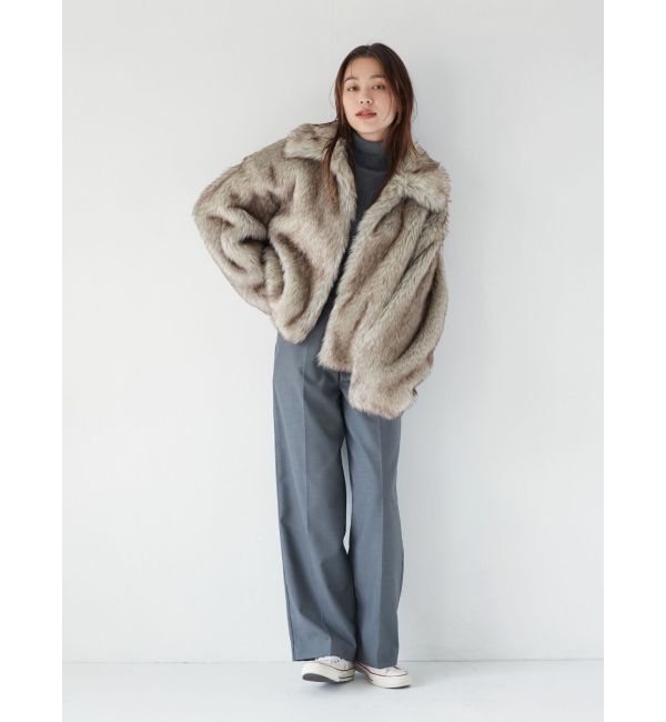 Ungrid「ボリュームデザインファーコート」|ブルゾン・スタジャン|