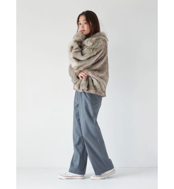 Ungrid「ボリュームデザインファーコート」|ブルゾン・スタジャン|