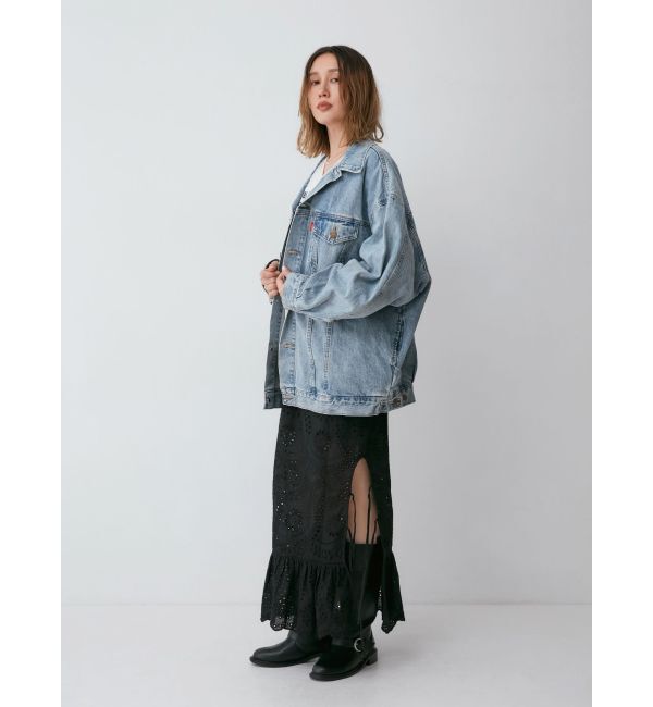 Ungrid「カットワークレースコンビスカート」|スカート|