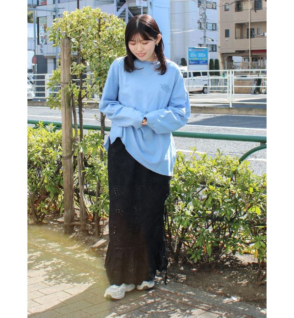 Ungrid「カットワークレースコンビスカート」|スカート|