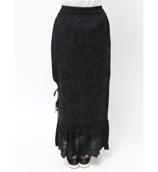 Ungrid「カットワークレースコンビスカート」|スカート|