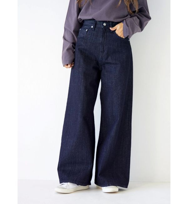 Ungrid「ハイウエストバギーデニム」|デニム|