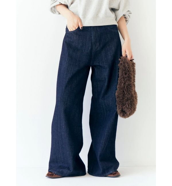 Ungrid「ハイウエストバギーデニム」|デニム|