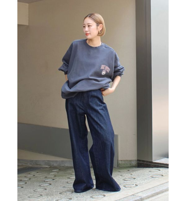 Ungrid「ハイウエストバギーデニム」|デニム|