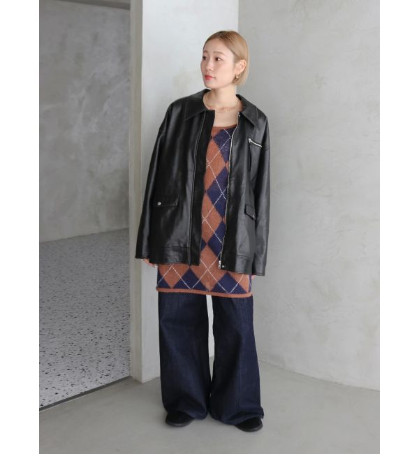 Ungrid「ハイウエストバギーデニム」|デニム|