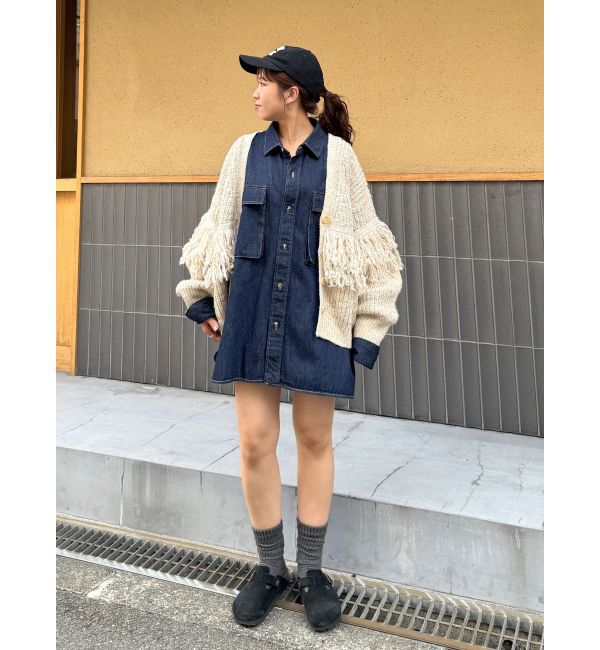 Ungrid「フリンジデザインニットカーディガン」|カーディガン|