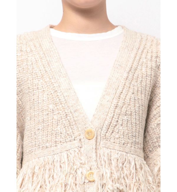 Ungrid「フリンジデザインニットカーディガン」|カーディガン|