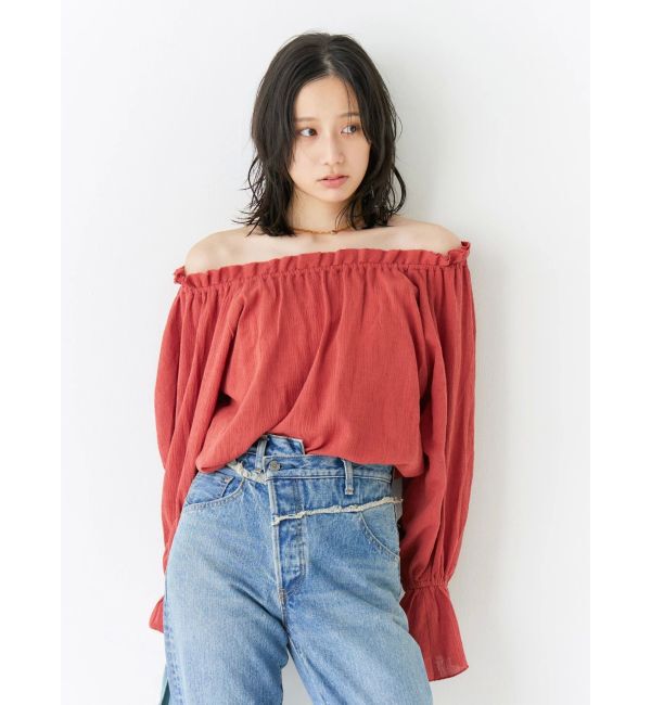 Ungrid「楊柳オフショルボリュームブラウス」|シャツ・ブラウス|