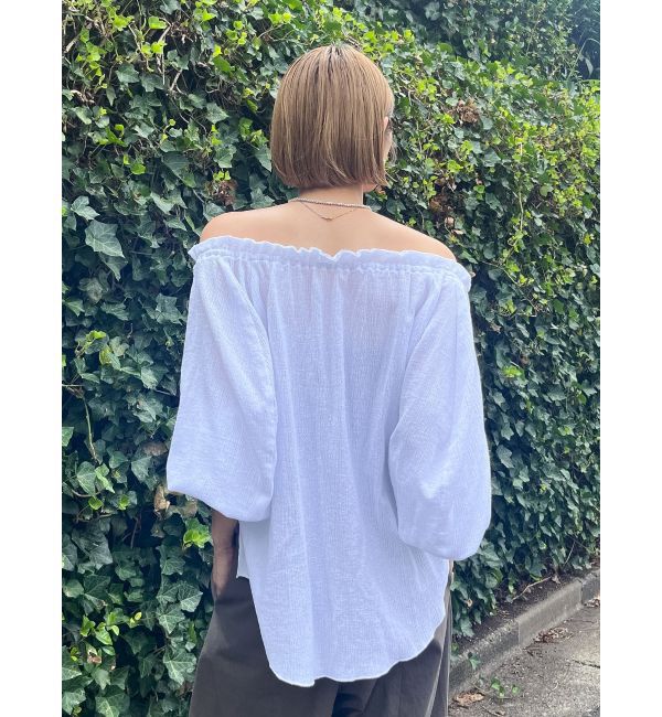 Ungrid「楊柳オフショルボリュームブラウス」|シャツ・ブラウス|