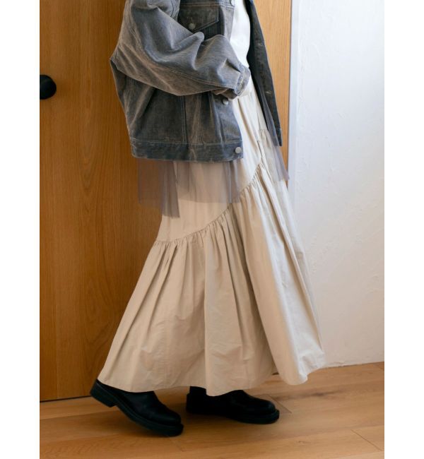 Ungrid「ギャザーデザインスカート」|スカート|