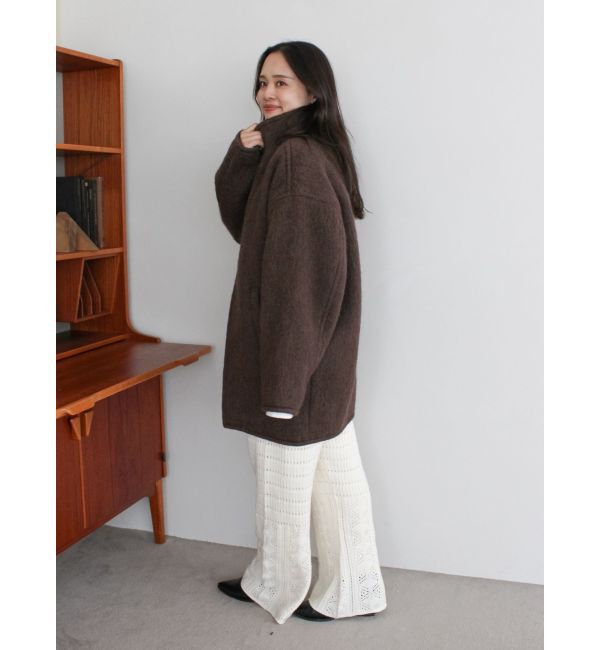 アングリッド アルパカ混ミドル丈スタンドカラーコート アルパカ混ミドル丈スタンドカラーコート（ダウンジャケット/コート