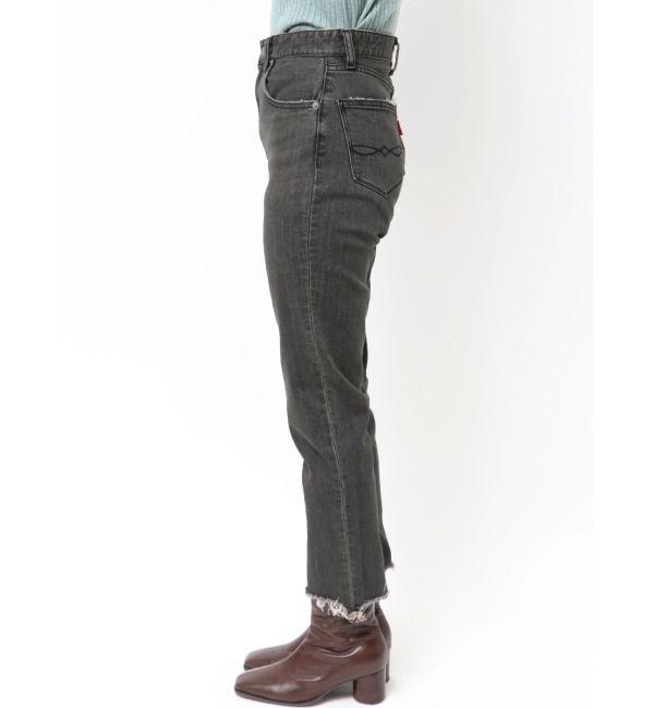 Ungrid「ヘムデザインストレッチデニム」|デニム|