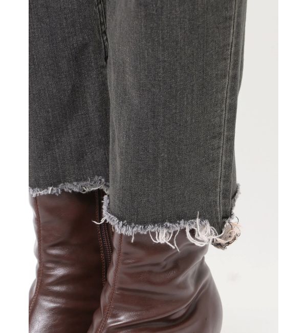 Ungrid「ヘムデザインストレッチデニム」|デニム|