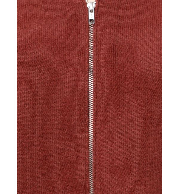 Ungrid「アンゴラ混ジップニットカーデ」|カーディガン|