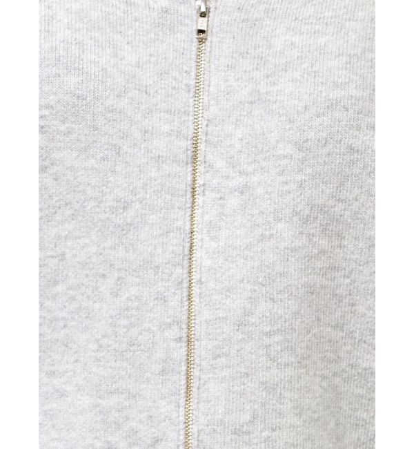 Ungrid「アンゴラ混ジップニットカーデ」|カーディガン|