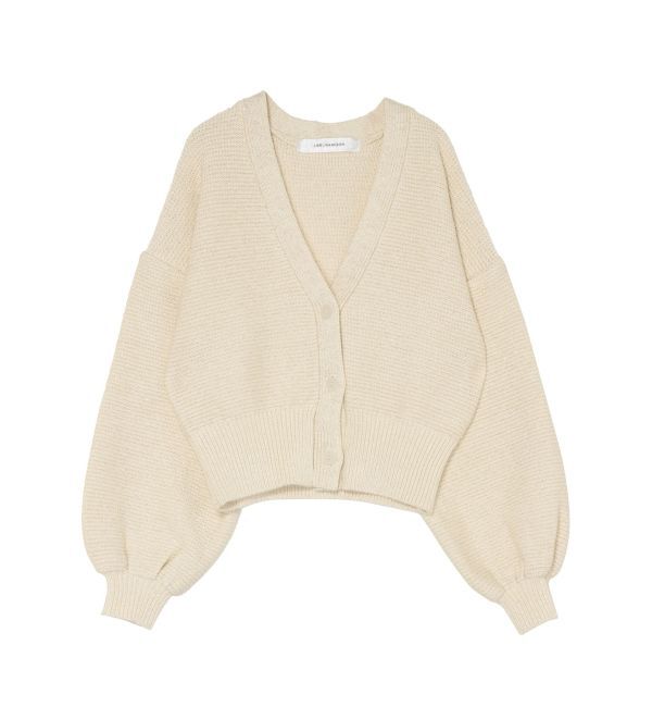 LAGUNAMOON「リリヤーンボリュームカーディガン」|カーディガン|アイボリー