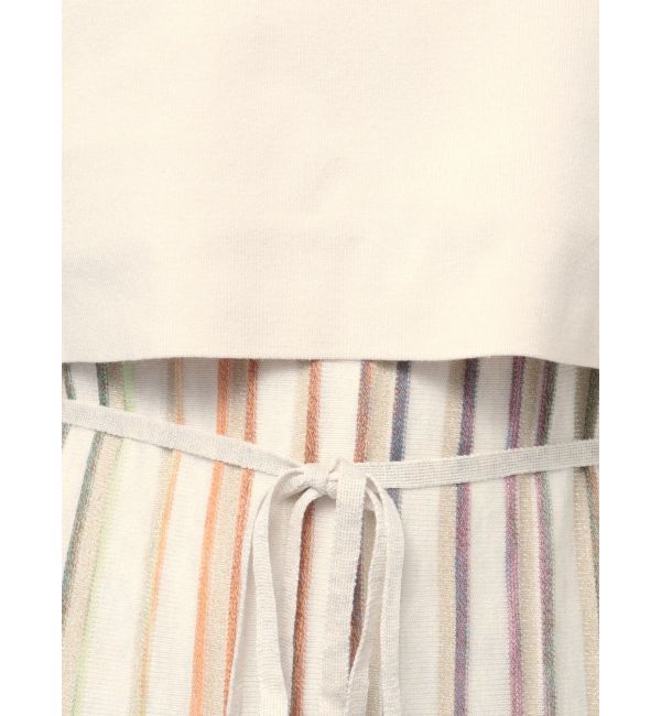 LAGUNAMOON「【WEB限定】ラメレインボーニットワンピースⅡ」|ワンピース|