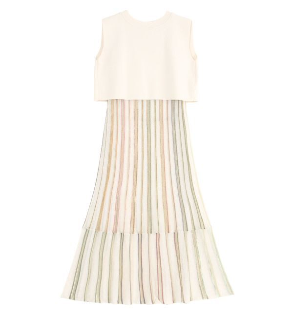 LAGUNAMOON「【WEB限定】ラメレインボーニットワンピースⅡ」|ワンピース|