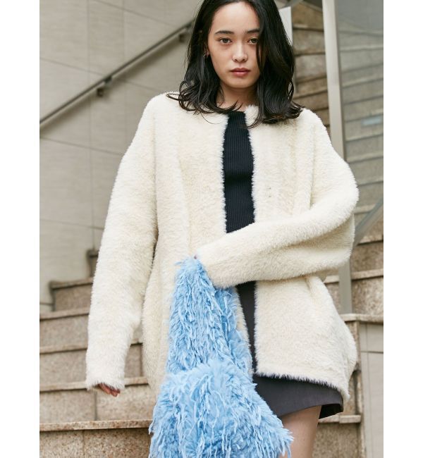 10月末まで価格　LAGUNAMOON ミニシャギーセッケツニットカーディガン ミニシャギーセッケツニットカーディガン（LAGUNAMOON）｜ルミネの