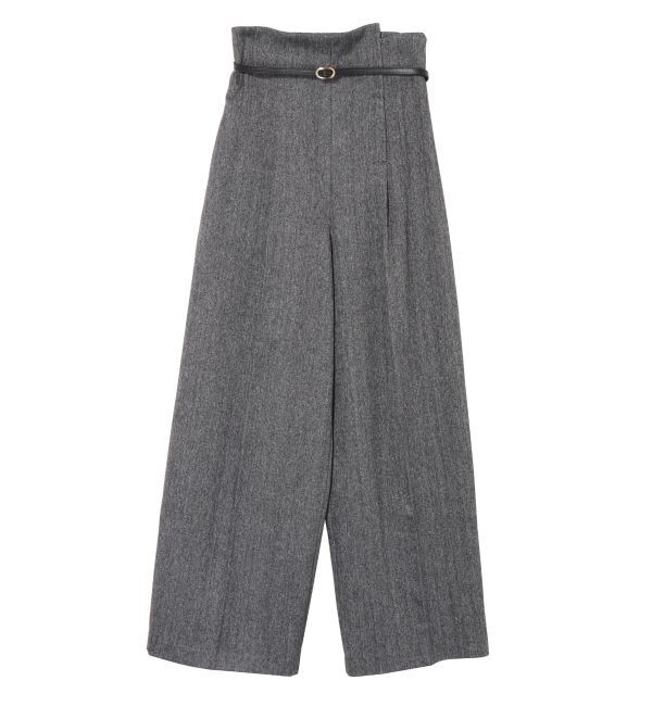 LAGUNAMOON「ヘリンボーンツイードベルトパンツ」|その他|