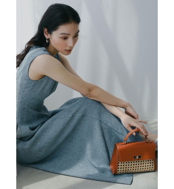 LAGUNAMOON「ラタンコンビミニバッグ」|ハンドバッグ|