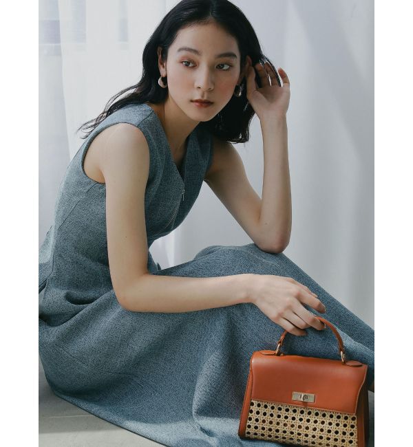 LAGUNAMOON「ラタンコンビミニバッグ」|ハンドバッグ|