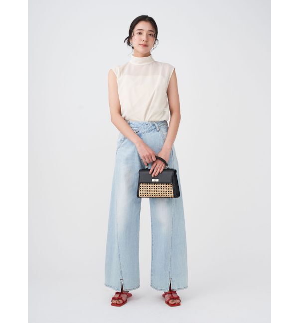 LAGUNAMOON「ラタンコンビミニバッグ」|ハンドバッグ|